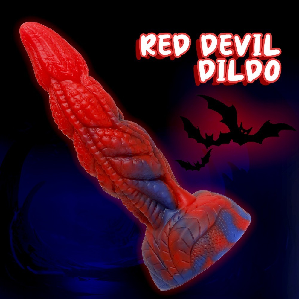 vörös ördög - egy ördögi színekkel rendelkező hatalmas, idegen földi lény testrészére emlékeztető dildó