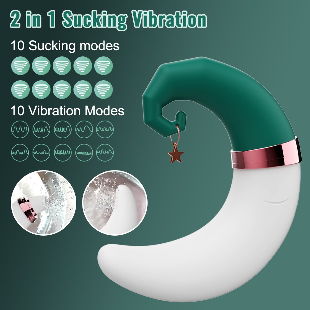 Hold Alakú Vibrátor - zöld