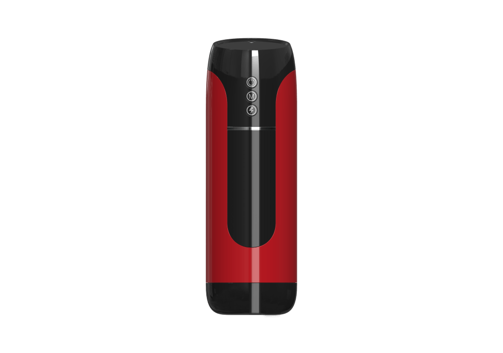 Piros-fekete színű Intenzív Gyönyör – 7 Funkciós Férfi Maszturbátor. A készülék 7 különböző funkciója között megtalálhatóak a különböző szívási módok és vibrációs ritmusok, amelyek kombinációja biztosítja a személyre szabott élményt