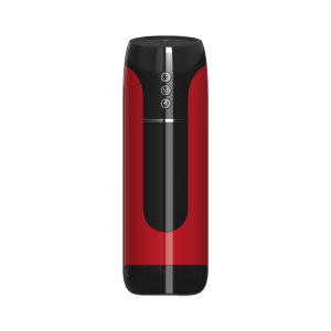 Piros-fekete színű Intenzív Gyönyör – 7 Funkciós Férfi Maszturbátor. A készülék 7 különböző funkciója között megtalálhatóak a különböző szívási módok és vibrációs ritmusok, amelyek kombinációja biztosítja a személyre szabott élményt