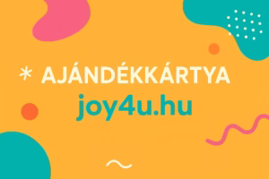 Ajándékkártya a joy4u. Hu-tól. Színes háttér, absztrakt formákkal a joy4. Hu weboldal ajándékkártyájához készült fotó.